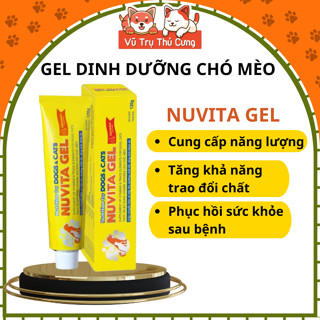 Gel Dinh Dưỡng Bổ Sung Vitamin Khoáng Chất Cho Chó Mèo Vemedim Nuvita Gel 120g
