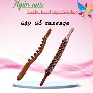 Gậy Gỗ Vạn Năng 1 Dãy Hạt Và 2 Dãy Hạt Massage Đánh Mỡ Bụng | Thư Giãn Dùng Trong Spa Dưỡng Sinh