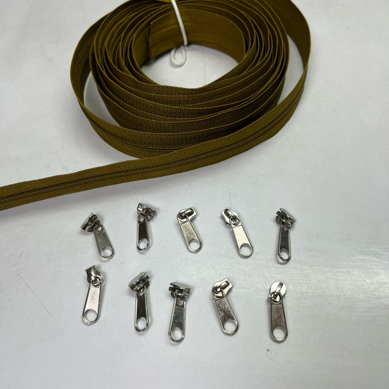 Dây kéo răng cước số 3 + đầu kéo