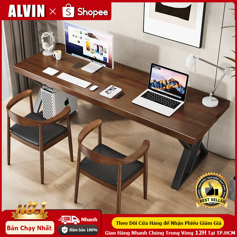 bàn làm việc mặt bàn gỗ me tây mặt bàn gỗ 1m4/1m6/1m2，bàn học gaming bàn học cho bé | BigBuy360 - bigbuy360.vn