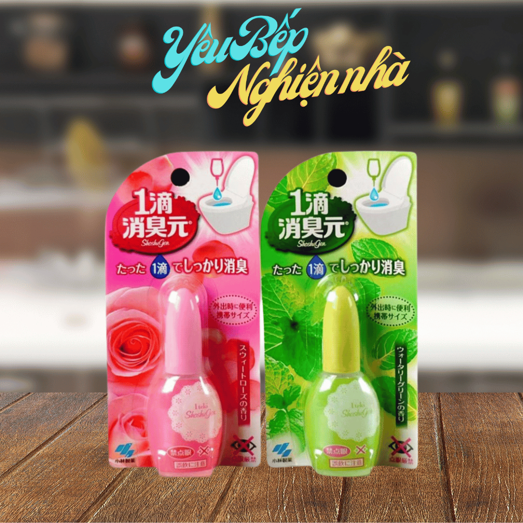 [HCM] Nước nhỏ thơm bồn cầu Iteki Shoshugen Kobayashi 20ml của Nhật Bản