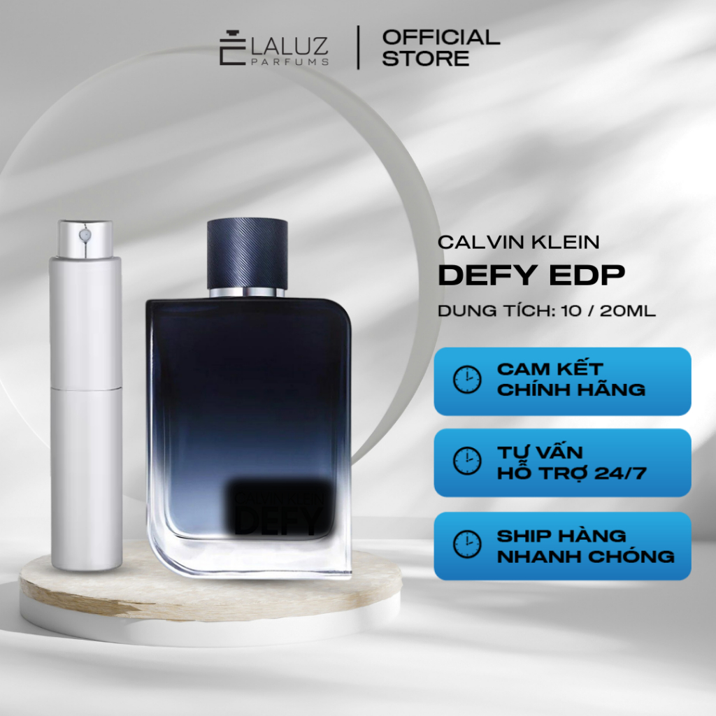 [LALUZ] Nước hoa nam C-K De.fy EDP hương thơm nam tính, mạnh mẽ 10ml
