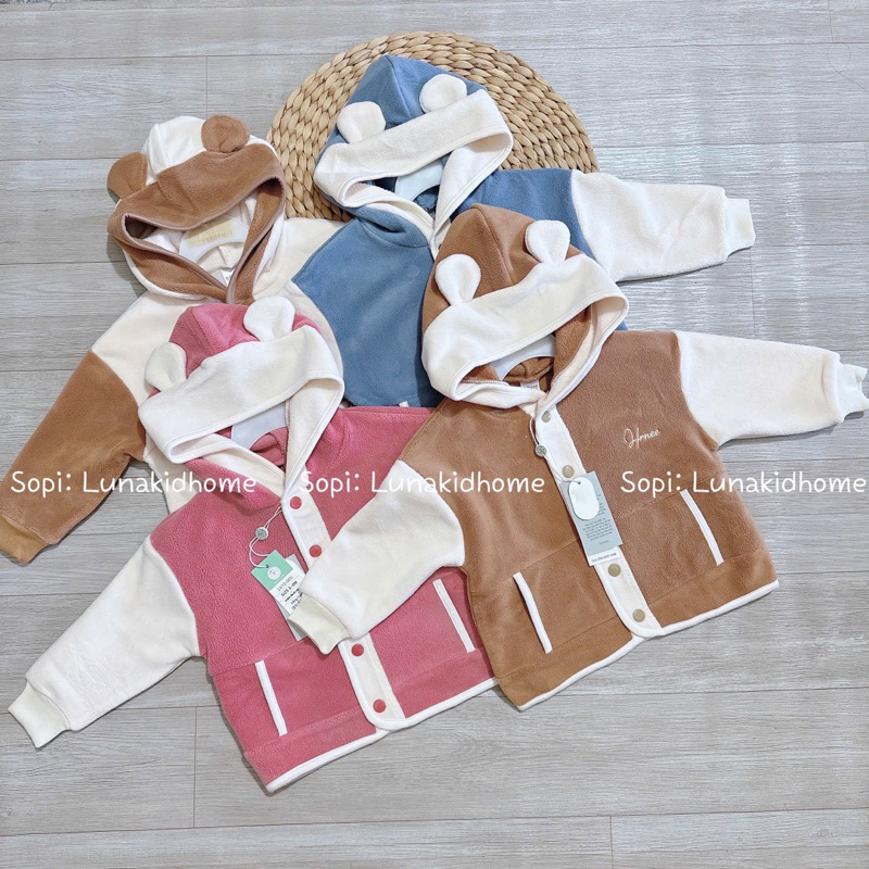 Áo khoác nỉ Hrnee mềm ấm