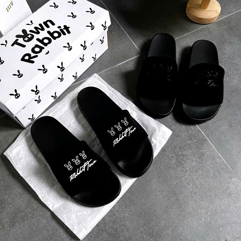   TẶNG VỚ   Dép Rabbit Head basic nam nữ quai ngang-Đế 3cm-Bảo hành 12 tháng 