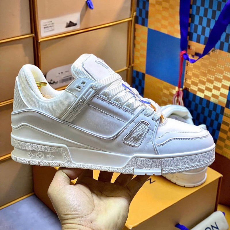 GIÀY L’V TRAINERS WHITE LAI AU [ BẢN CAO CẤP ] [ Full Box ]