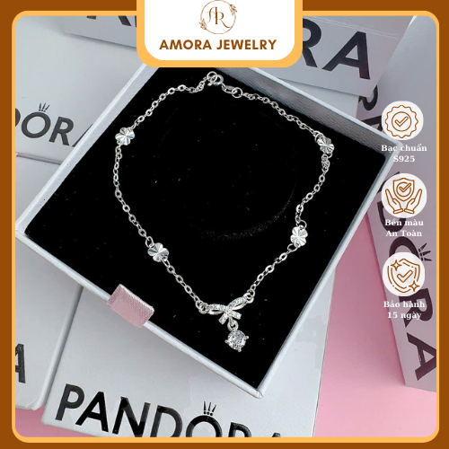 Lắc chân bạc ý s925 nhiều mẫu xinh - Chuẩn bạc Amora Jewelry