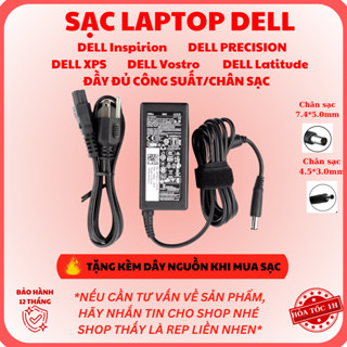 Sạc Dell  Inspirion,Sạc Dell Chromebook, Sạc Dell XPS, Sạc Dell Vostro, Sạc Dell Latitude 65W/90W BẢO HÀNH 12 THÁNG