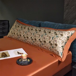 Ruột Gối Đôi Lông Vũ Nhân Tạo Cao Cấp + Tặng Kèm Vỏ gối Lụa Tencel