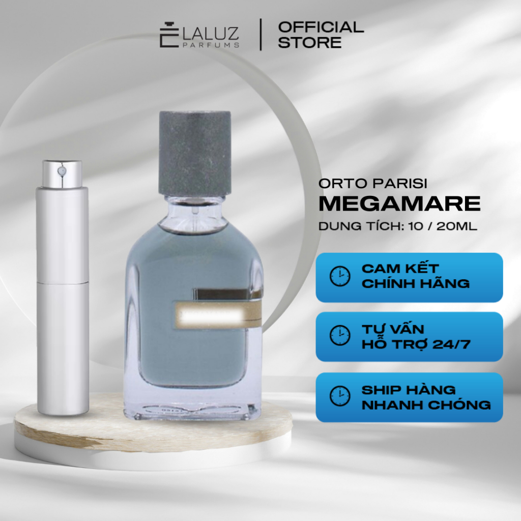 [LALUZ] Nước hoa Mega hương thơm tươi mới, mặn mà và huyền bí 10ml