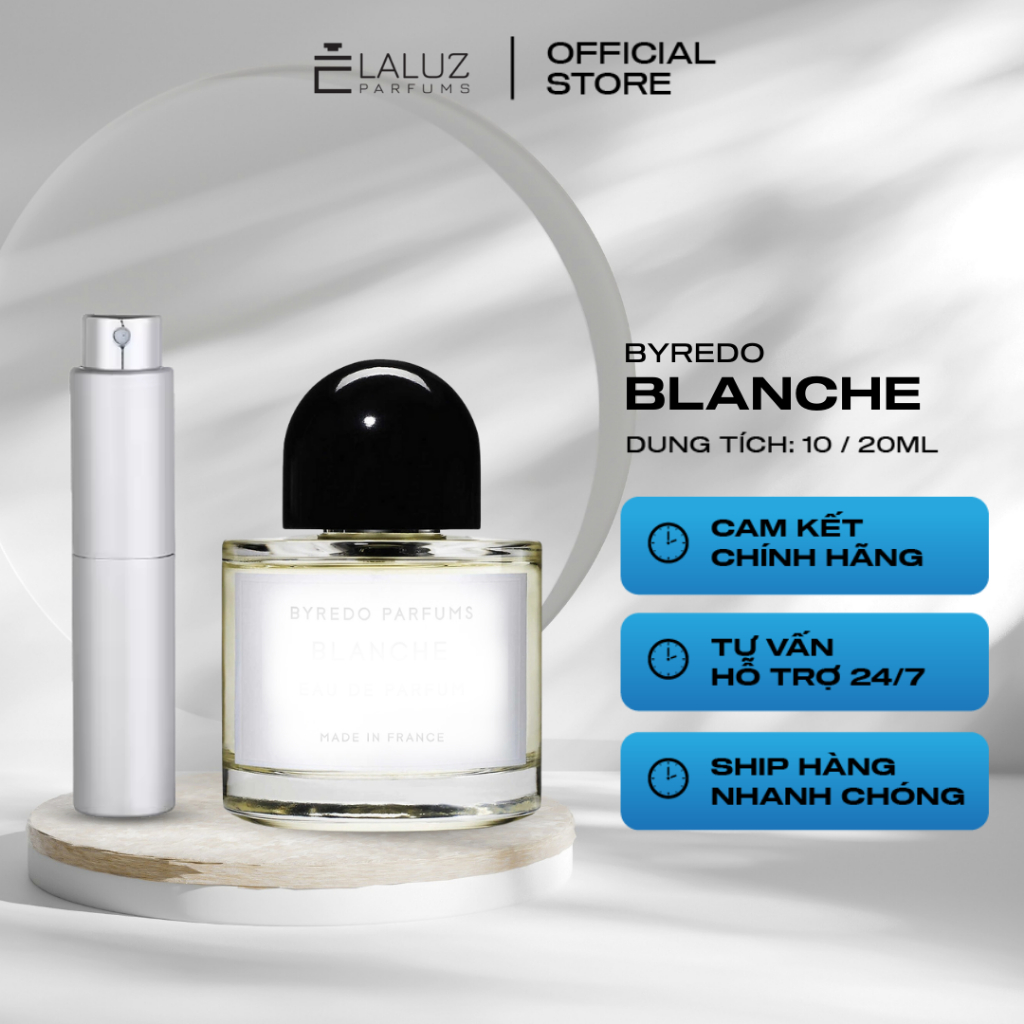 [LALUZ] Nước hoa Blanche 10ml hương thơm sạch sẽ, tươi mới và thanh thoát