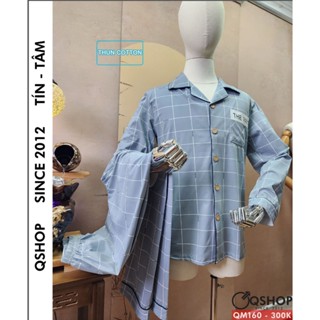 [Form nhỏ] Tổng hợp bộ Pijama nam đồ ngủ nam thun co giản phù hợp người lớn trung niên quà tặng cha chú QSHOP