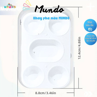 Khay pha màu 5 ô, 6 ô pha màu acrylic