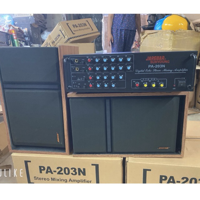 Bộ karaoke gồm amply 8 sò to và đôi loa 301