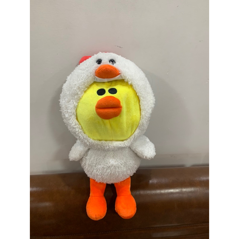 Balo Line Friend Vịt Sally Cosplay Gà Con mất dây đeo và bẩn nhẹ