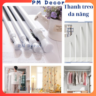  Miếng Dán Rèm  và Thanh Treo Rèm Cửa Đa Năng Có Thể Điều Chỉnh Kéo Dài Không Cần Khoan Tường 