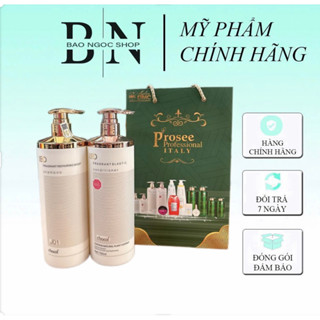  CHÍNH HÃNG Cặp dầu gội xả phục hồi tóc hư tổn siêu mềm mượt tóc LEO PROSEE 750ml 