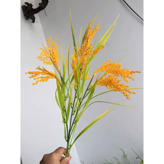 Cây giả - cây lúa nhựa PVC goa giả hoa lụa - lúa phát tài