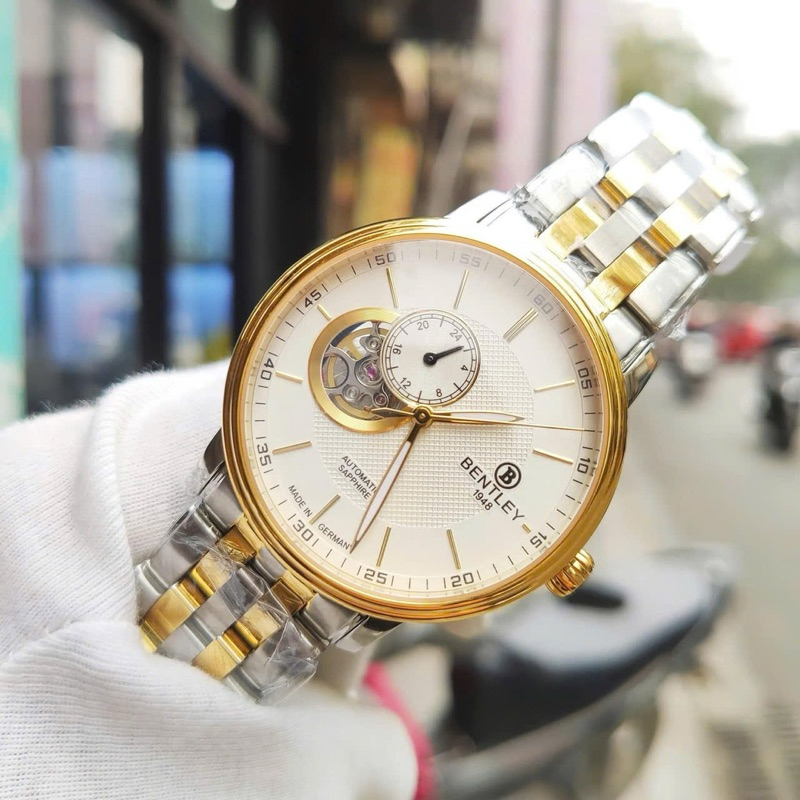 [Chính Hãng 100%] Đồng Hồ Nam Bentley BL1832-25 (1832) Máy Cơ (Automatic) Kính Sapphiare Siz 40 Day 