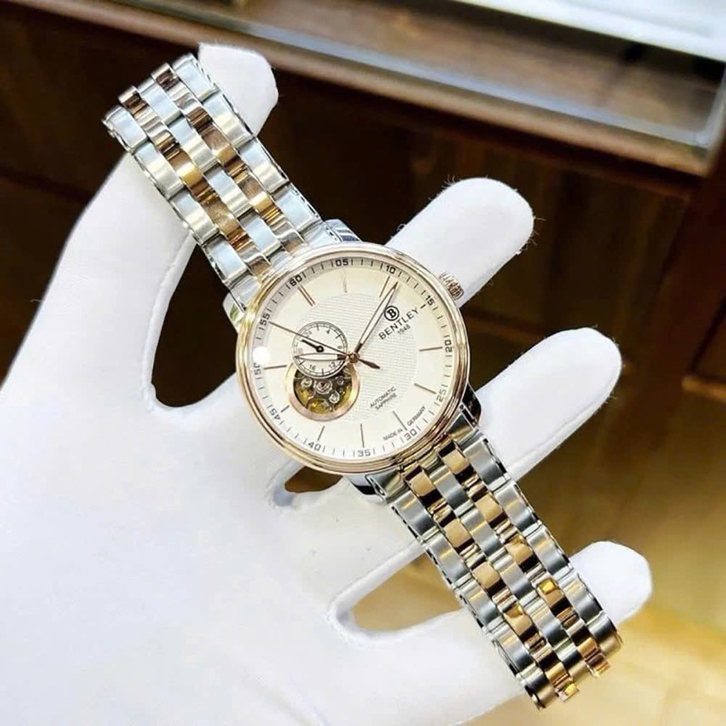 [Chính Hãng 100%] Đồng Hồ Nam Bentley BL1832-25 (1832) Máy Cơ (Automatic) Kính Sapphiare Siz 40 Day 