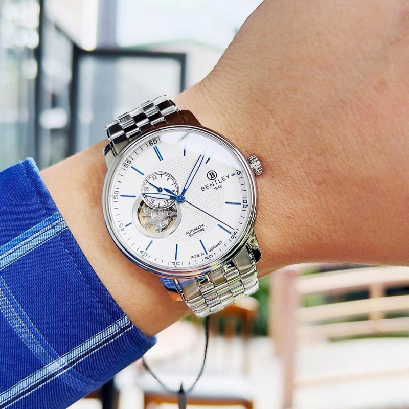 [Chính Hãng 100%] Đồng Hồ Nam Bentley BL1832-25 (1832) Máy Cơ (Automatic) Kính Sapphiare Siz40 Day T