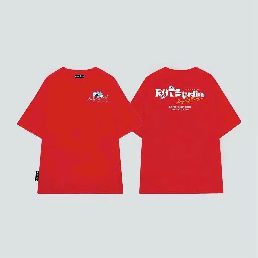 ÁO THUN/T-SHIRT TAY LỠ UNISEX NAM NỮ FORM ÂU CỔ TRÒN LOCALBRAND RAGE OF THE SEA( ROTS STUDIO) - "MY PET ĐN” | BigBuy360 - bigbuy360.vn