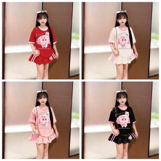 áo mẫu VÁY BABY THREE 2 SỌC dành cho bé gái từ 13-40kg chất liệu cotton - với 4 màu xinh xắn đầy cá tính( V )