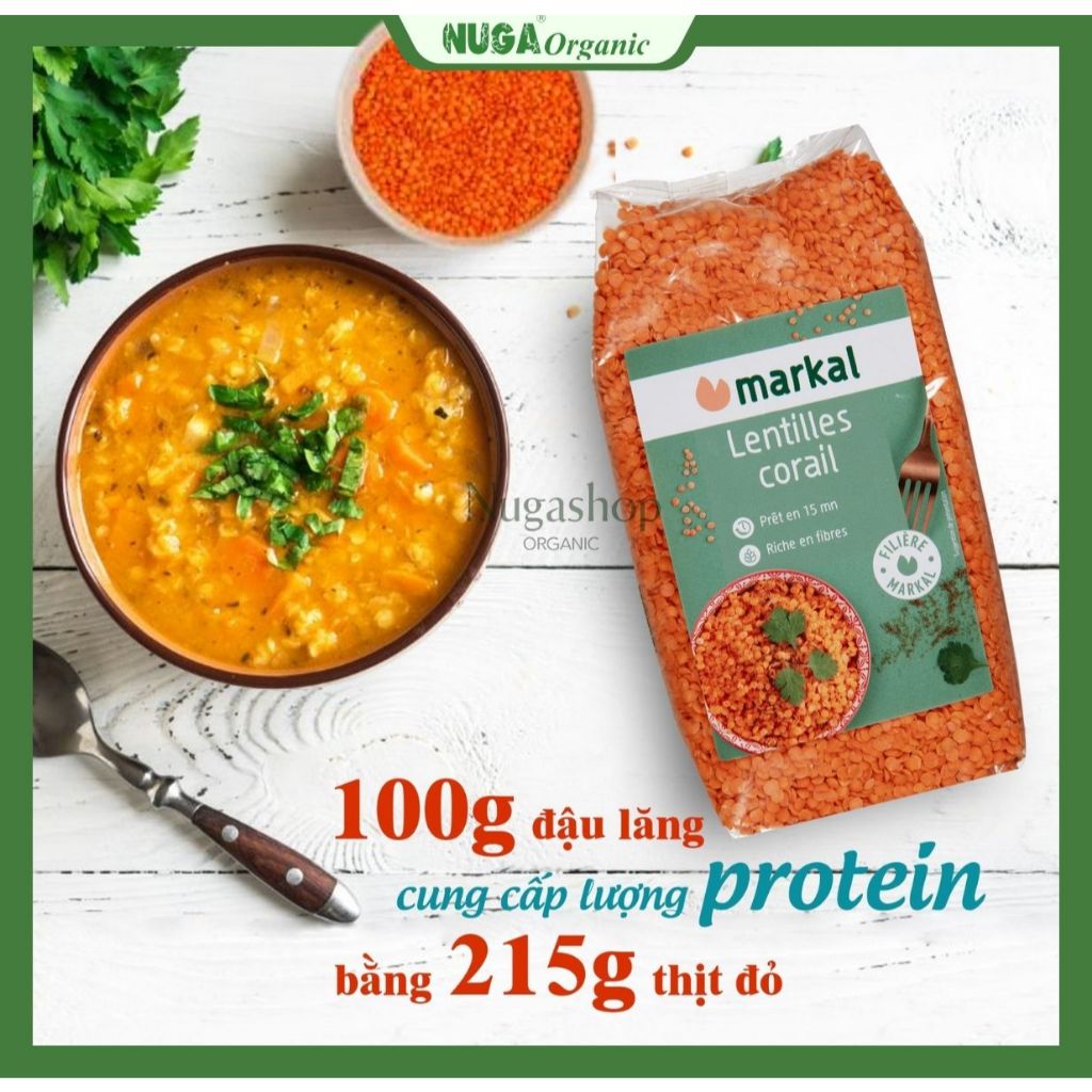 Đậu lăng đỏ hữu cơ (Organic Red Lentil) - 200g & 500g