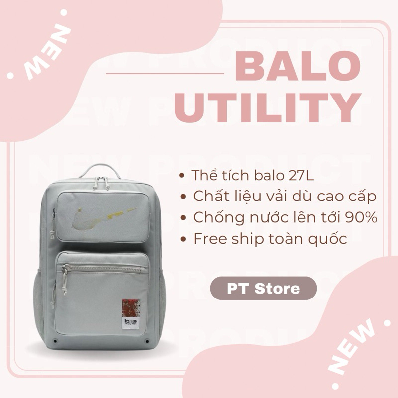 Balo Utility Speed đi học đi làm chất liệu vải dù đựng được laptop 19inh