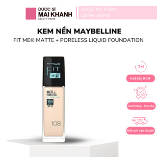 [Có Tem Phụ- Chính Hãng] Kem Nền DẠNG LỎNG Fit Me® Matte + Poreless LIQUID Foundation