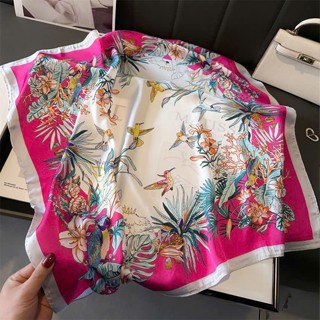 Khăn Lụa Vuông 70x70cm Cao Cấp, Khăn Vintage, Bandana, Turban Chùm Đầu, Đội Đầu Choàng Áo Dài, Khăn Quàng Cổ Nữ Đa Năng