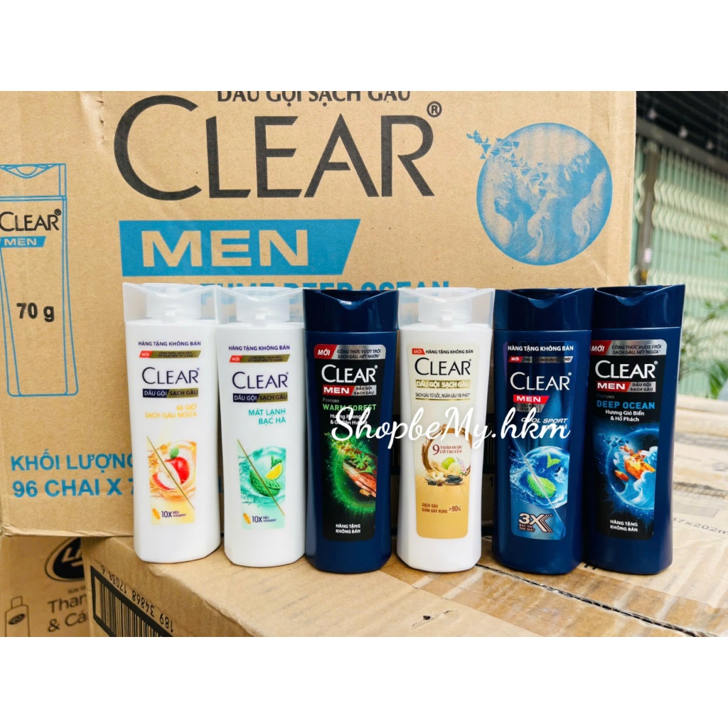[Hàng khuyến mại] Dầu gội Clear Men 140g ,70g