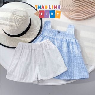 Set Bộ Bé Gái Hai Dây Bản To Mặc Hè Sang Chảnh Cho Bé Đi Chơi (XT)