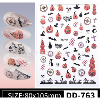 sticker dán móng HALLOWEEN