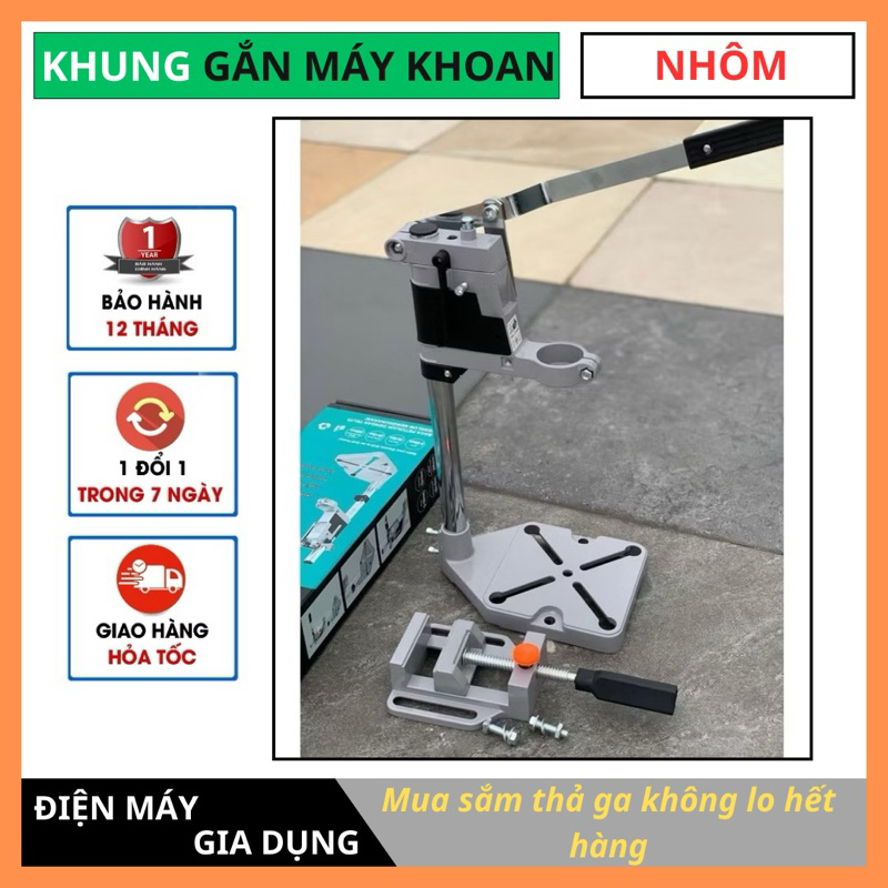 Đế gắn máy khoan,khung gắn máy khoan cầm tay
