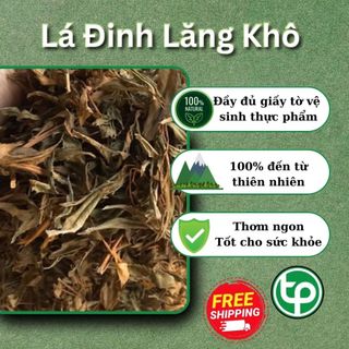 Lá đinh lăng khô túi lớn loại 1kg - Tấn Phát - Hàng công ty chất lượng cao