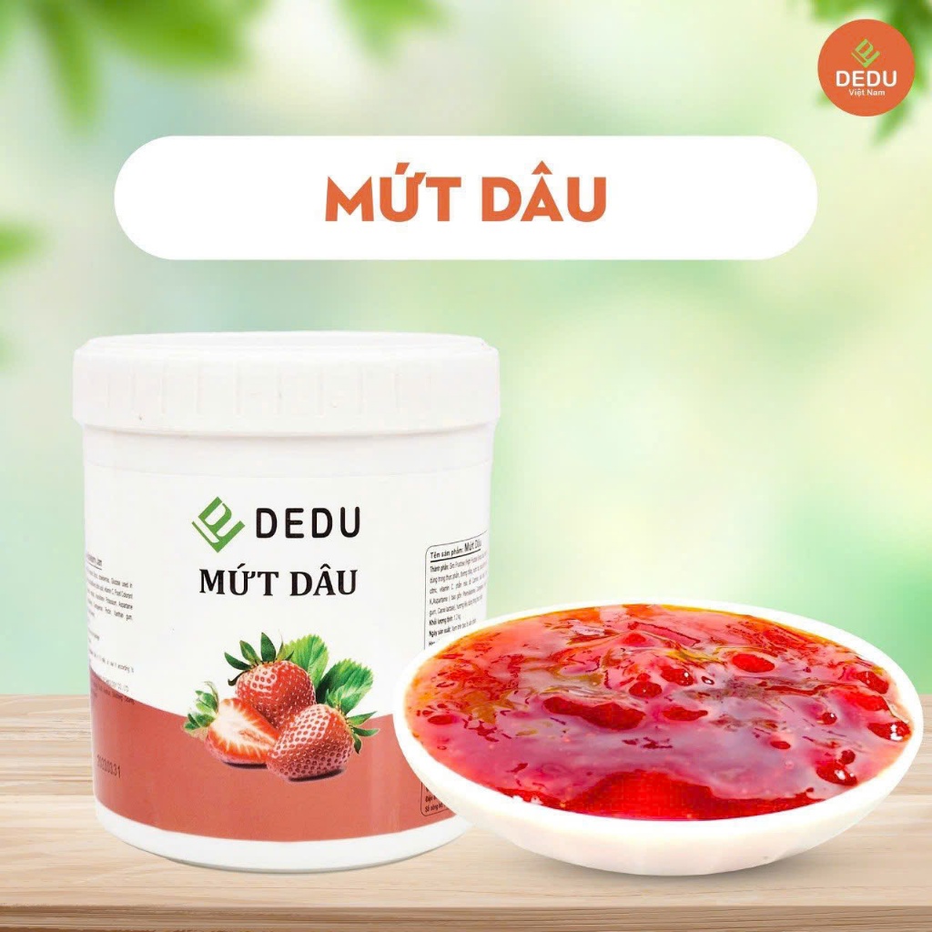 Mứt Dâu Tây Dedu 1.2kg- Nguyên liệu pha chế ngon