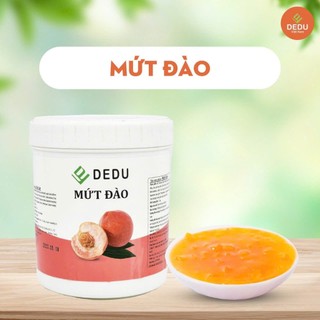 MỨT ĐÀO DEDU 1.2KG-NGUYÊN LIỆU PHA CHẾ NGON- NHIỀU THỊT QUẢ