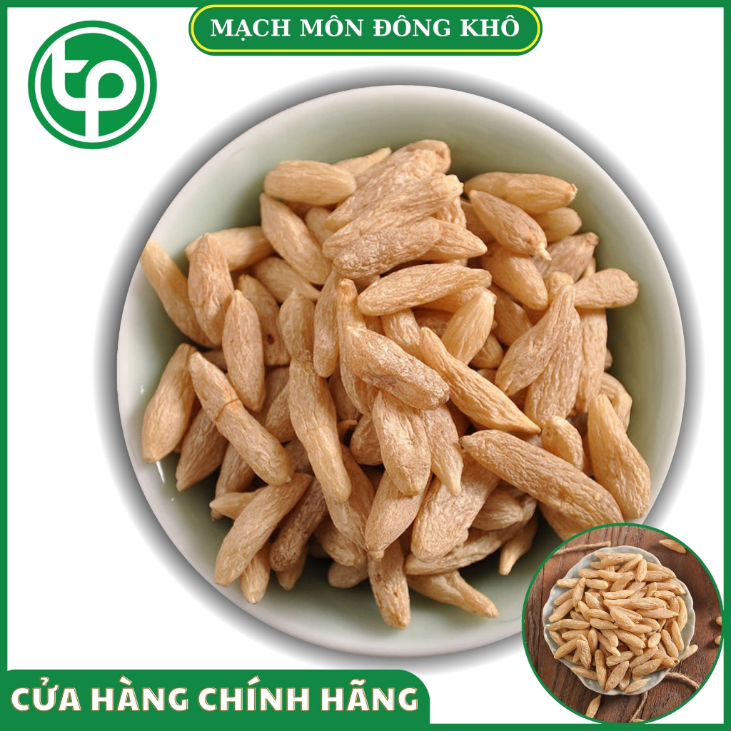 [Hàng sạch thơm cao cấp] Củ mạch môn sấy khô - Tấn Phát - Túi lớn loại 500gram