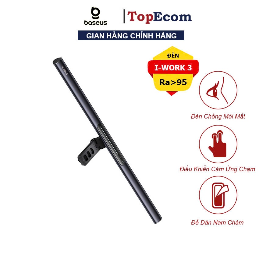 Đèn Treo Màn Hình Cao Cấp Baseus I-Wok 3 Giảm Mỏi Mắt Hight CRI >Ra95 Ánh Sáng Chân Thực Chính Xác V