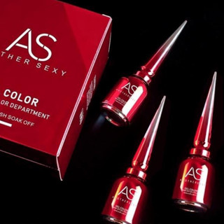(Xả Kho Thanh Lý) Sơn Gel AS Chai đỏ 15ml (phải hơ máy)