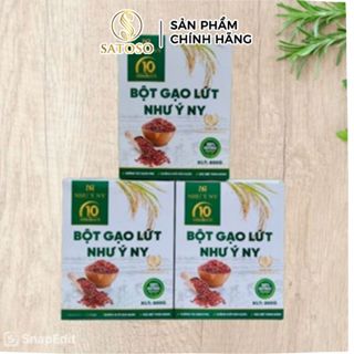 Bột gạo lứt Như Ý hộp giúp giảm cân, lợi sữa SATOSO