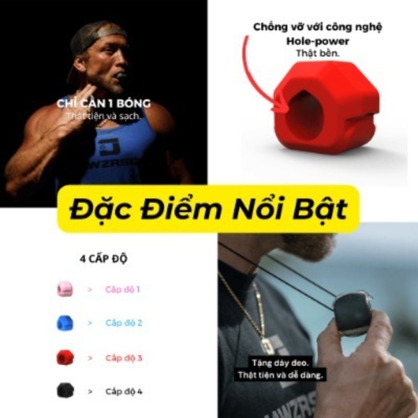 Bóng Tập Cơ Hàm Jawsize Chính Hãng, Dụng Cụ Tập Chewing, Mewing - Hạnh Sport