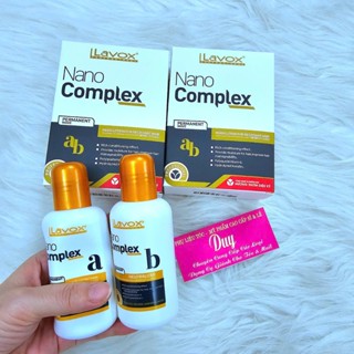 Thuốc Uốn Lạnh Lavox nano 100ml (Dạng nước).Cặp 2 Chai (AB) Uốn Lạnh Siêu Dưỡng - Tặng cặp Bao Tay