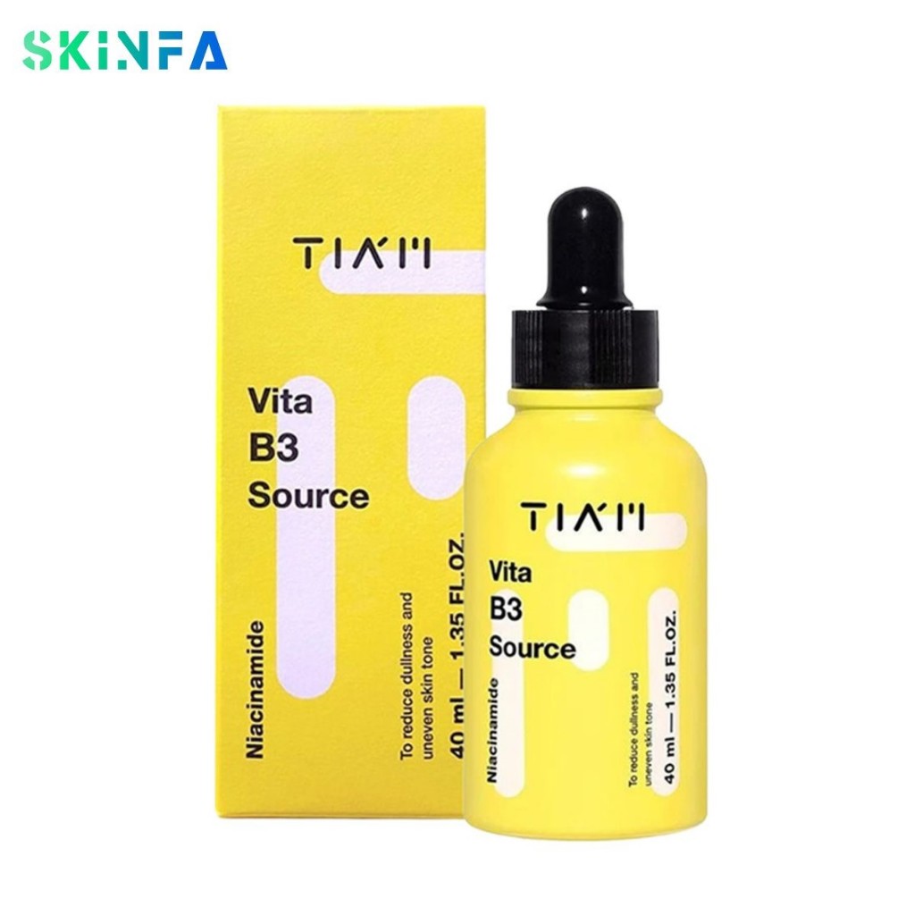 Serum TIAM Vita B3 Niacinamide 10% + Arbutin 2% Source Cho Da Dầu Mụn Nhạy Cảm