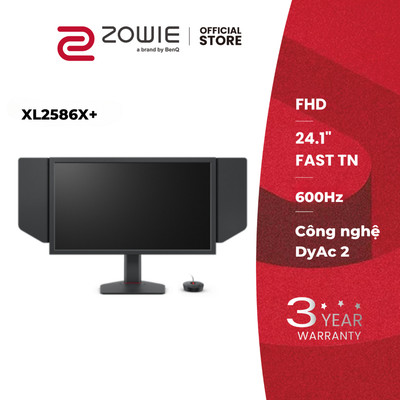 BenQ ZOWIE XL2586X+_Màn hình gaming eSports 24.1 inch Fast TN 600Hz DyAc™2