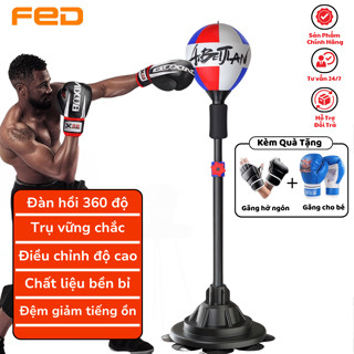 Trụ Đấm Boxing Tự Cân Bằng Trụ Vững Chắc, Bóng Tập Phản Xạ, Trụ Boxing Điều Chỉnh Độ Cao 105~160cm