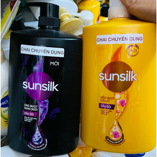 [Tốt Mà Rẻ]Chính Hãng Dầu Gội Sunsilk Chai 1.4kg Chuyên Dụng Cho Tóc Suôn Mềm Bóng Mượt, Hai Màu Đen Và Vàng.