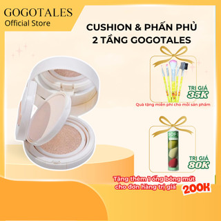  Cushion Phấn Phủ Kết Hợp 2 Tầng GOGO TALES Light And Nude Pressed Powder Cushion Cream GT361 - GogoTales 
