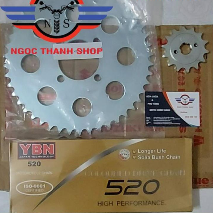 Bộ nhông sên đĩa nhông xích đĩa Vanvan200 Van Van 200 DR200 -NTS