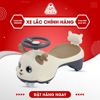 Xe lắc chòi chân hình CON MÈO có nhạc đèn sinh động cho bé yêu